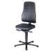 bimos Pracovní otočná židle All-in-One, s podlahovými patkami, látkové čalounění, modré