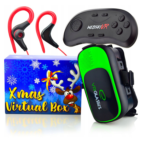 Vánoční Sada 3V1 Brýlí Virtuální Box 360 3D