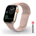 SWISSTEN ŘEMÍNEK PRO APPLE WATCH SILIKONOVÝ 42-44 mm Pískově růžová