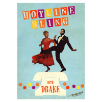 Ilustrace Hotline bling, Ads Libitum / David Redon, 30 × 40 cm