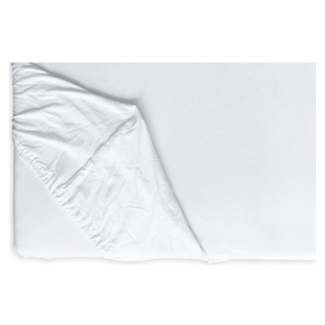HEDDA Jersey Lycra premium prostěradlo bílé, 180 × 200 cm