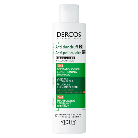 VICHY Dercos 2v1 Šampon a kondicionér proti lupům 200 ml