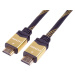 PremiumCord GOLD HDMI High Speed + Ethernet kabel, zlacené konektory, 5m - kphdmet5