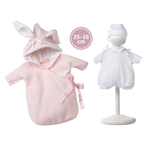LLORENS - M636-36 obleček pro panenku miminko NEW BORN velikosti 35-36 cm