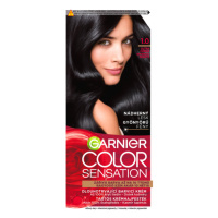 Garnier Color Sensation permanentní barva na vlasy 1.0 ultra černá, 60+40+10ml