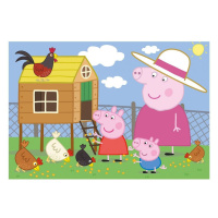 Dino Peppa Pig slepičky puzzle 24 dílků