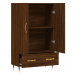 vidaXL Skříň highboard hnědý dub 69,5 x 31 x 115 cm kompozitní dřevo