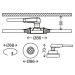 BRILONER 3ks sada LED vestavné svítidlo, pr. 8,6 cm, 3 W, matný nikl BRI 7225-032