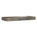 Tenda TEG1016G 16-port Gigabit Switch, 16x 10/100/1000 Mb/s, Fanless, MAC 8K, i na zeď, Rackmoun