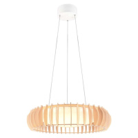 LED závěsné svítidlo v bílé a přírodní barvě ø 60 cm Monte – Trio
