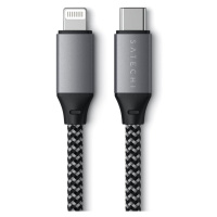 Satechi USB-C to Lightning kabel 25cm vesmírně šedý Vesmírně šedá