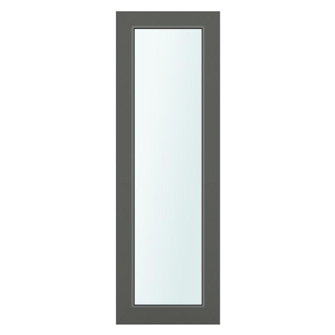 Světlík ke vchodovým dveřím antracit 50x198 čiré sklo BAUMAX