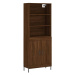 vidaXL Skříň highboard hnědý dub 69,5 x 34 x 180 cm kompozitní dřevo