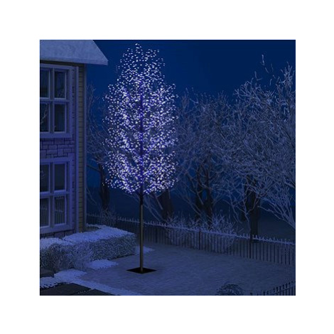 Vánoční strom 2000 LED modré světlo třešňový květ 500 cm SHUMEE