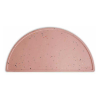 Mushie silikonové prostírání - Pink Confetti