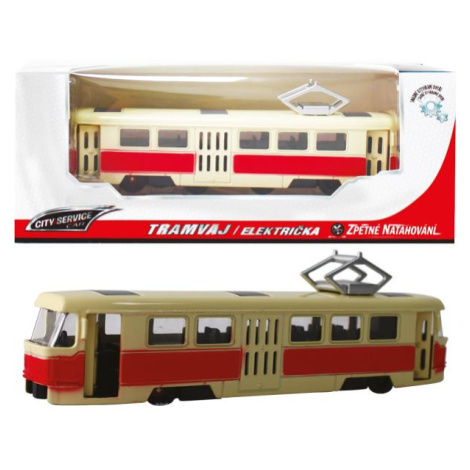 Kovová tramvaj 1:90 červená Sparkys