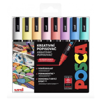 POSCA akrylový popisovač PC-5M Sada pastelových barev 8 ks POSCA