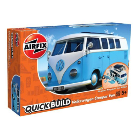 Quick Build auto J6024 - VW Camper Van - modrá AIRFIX