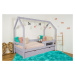 Vyspimese.CZ Dětská postel Ariel se zábranou-jeden šuplík Rozměr: 80x160 cm, Barva: lak
