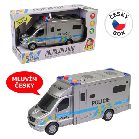 MaDe Auto policejní 19,5 cm se světlem a zvuky