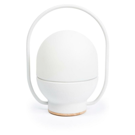 FARO TAKE AWAY LED, bílá přenosná stolní lampa