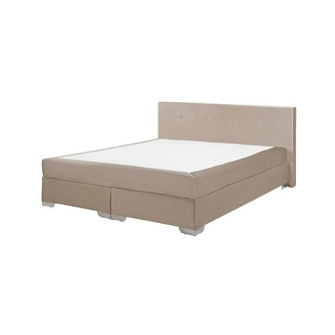 BELIANI postel CONSUL 180 × 200 cm, eko kůže, béžová