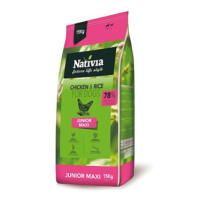 Nativia Junior maxi - Chicken & Rice 15 kg