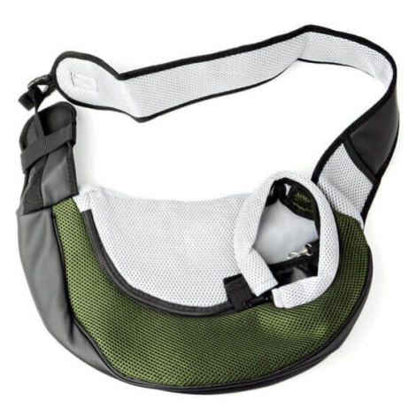 Vsepropejska Travel taška pro psa přes rameno Barva: Tmavě zelená, Dle váhy psa: do 2 kg