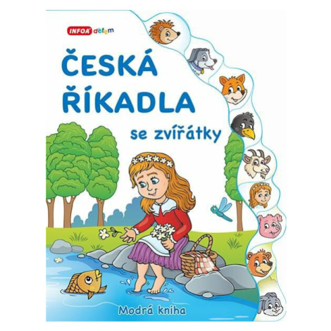 Česká říkadla se zvířátky Modrá kniha Infoa