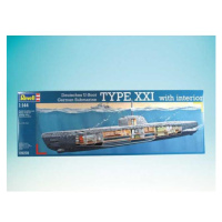 Plastic modelky ponorka 05078 - Deutsches U-Boot Typ XXI mit Interieur (1: 144)