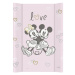 CEBA Podložka přebalovací s pevnou deskou COMFORT (50x70) Disney Minnie & Mickey Pink