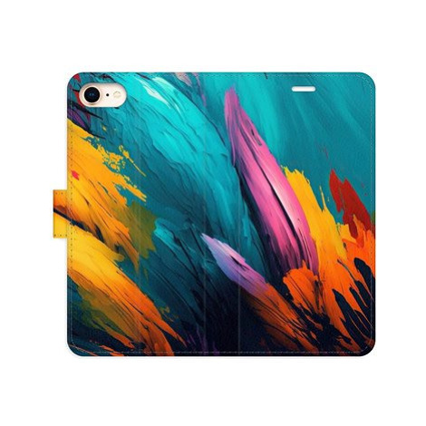 iSaprio flip pouzdro Orange Paint 02 pro iPhone 7/8/SE 2020
