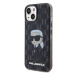 Karl Lagerfeld Monogram Ikonik zadní kryt pro iPhone 15 černý