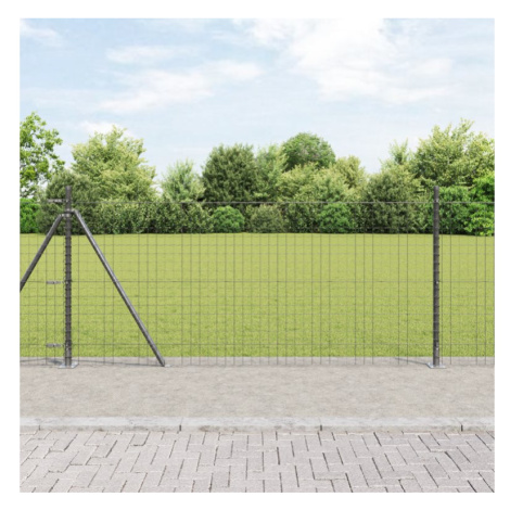 vidaXL Plotový sloupek. 52 pcs Šedá 3,2 x 3,2 x 110 cm