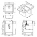 Alveus Granitový dřez FORMIC 20 Barva: Černá