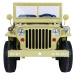 mamido  Dětský elektrický Jeep Willys 4x4 třímístný béžový