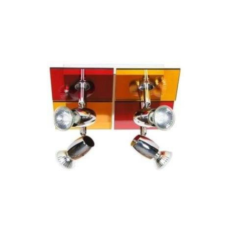 Červenožlutá stropní lampa Futura CANDELLUX