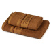 4Home Sada Bamboo Premium osuška a ručník hnědá, 70 x 140 cm, 50 x 100 cm