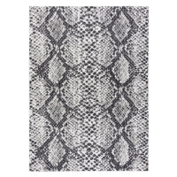 Dywany Łuszczów Kusový koberec Sion Sisal Snake`s skin 22162 ecru/black – na ven i na doma - 140
