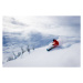 Fotografie Skiing fresh powder on a ski vacation, stockstudioX, 40x26.7 cm