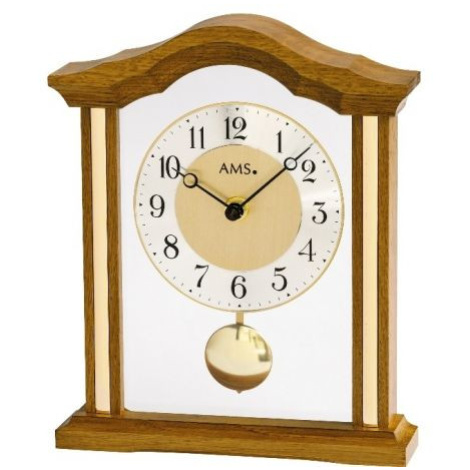 Luxusní dřevěné stolní hodiny 1174/4 AMS 23cm FOR LIVING
