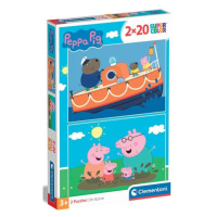 Clementoni - Puzzle 2x20 Prasátko Peppa