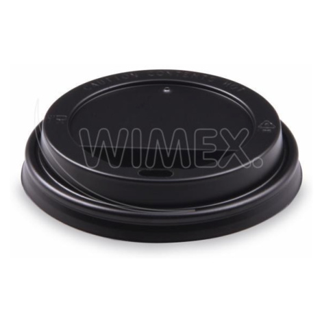 WIMEX s.r.o. Víčko vypouklé (PS) černé Ø90mm [100 ks]