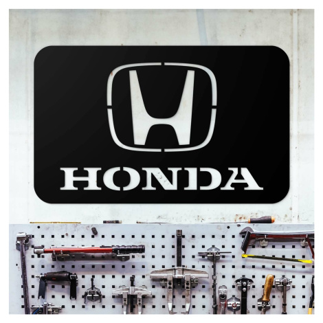 Dřevěný obraz - Logo značky Honda DUBLEZ
