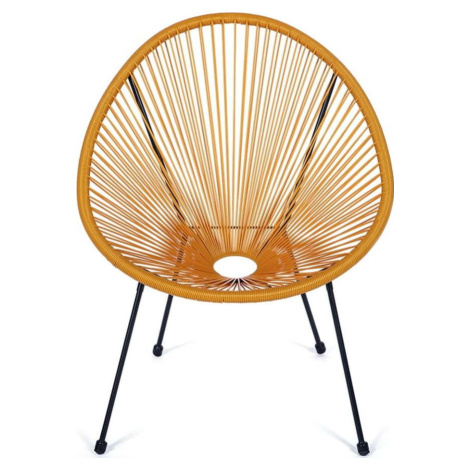 Žluté kovové/plastové zahradní křeslo Avocado Comfort – Bonami Selection