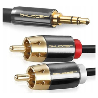 Kabel jack 3.5mm 2RCA cinch konektor 15m Shudder Premium Kompresní