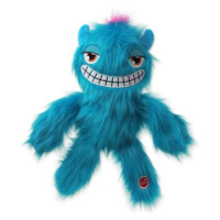 Hračka Dog Fantasy Monsters strašidlo pískací chlupaté modré 35cm