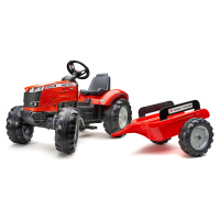 Šlapací traktor s přívěsem Massey Ferguson Falk od 3 let