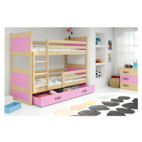 Dětská patrová postel RICO 200x90 cm Borovice Ružové