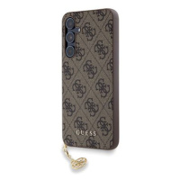 Guess 4G Charms Zadní Kryt pro Samsung Galaxy A55 Brown